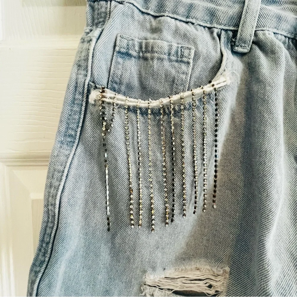 Harper Heritage Bling Tassel Booty Shorts size 25